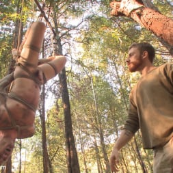 Christian Wilde in 'Kink Men' Bound Christian Wilde begs to cum in the woods (Thumbnail 3)