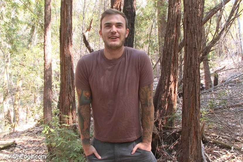 Kink Men 'Bound Christian Wilde begs to cum in the woods' starring Christian Wilde (Photo 7)