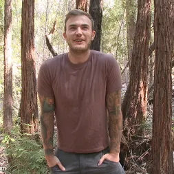 Christian Wilde in 'Kink Men' Bound Christian Wilde begs to cum in the woods (Thumbnail 7)