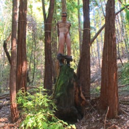 Christian Wilde in 'Kink Men' Bound Christian Wilde begs to cum in the woods (Thumbnail 9)