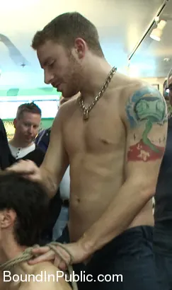 Rob Yaeger in 'Horny crowd jumps on a ripped stud in a skate shop' from 'Kink Men' (Photo 15) Kink Men 'Horny crowd jumps on a ripped stud in a skate shop' starring Rob Yaeger (Photo 15)