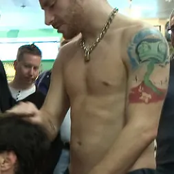 Rob Yaeger in 'Kink Men' Horny crowd jumps on a ripped stud in a skate shop (Thumbnail 15)