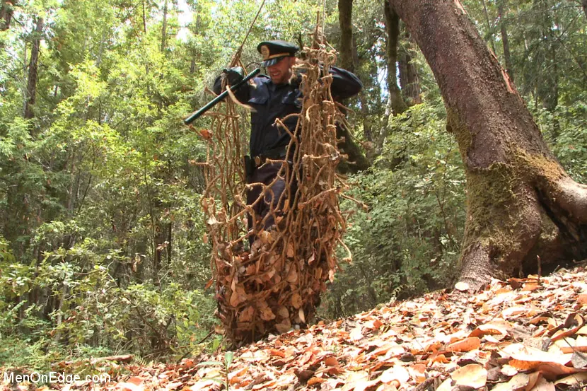 Kink Men 'Officer Bullet - Ass fucked and edged in the middle of the woods' starring Jimmy Bullet (Photo 9)