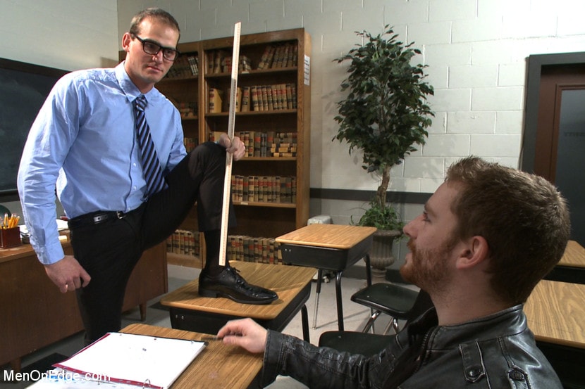 Kink Men 'Straight professor gets edged and dildo fucked in the classroom' starring John Smith (Photo 1)