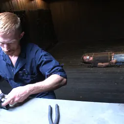 Adam Herst in 'Kink Men' Helpless and caged like an animal (Thumbnail 1)