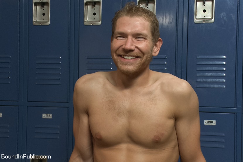 Kink Men 'Loudmouth Gym Freak Fucked and Pissed on in Boxing Gym Locker Room' starring Alex Adams (Photo 28)