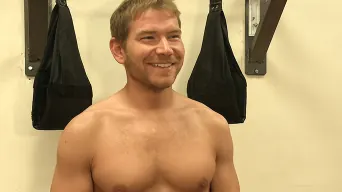 Alex Adams in 'Loudmouth muscle-head gets taken down and gang fucked at a boxing gym'