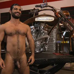 Ali Liam in 'Kink Men' Hot biker gets edged in the motorcycle garage (Thumbnail 15)