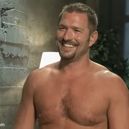 Andrew Justice in 'Kink Men' Officer Justice taken down and his giant cock edged by two perverts (Thumbnail 11)