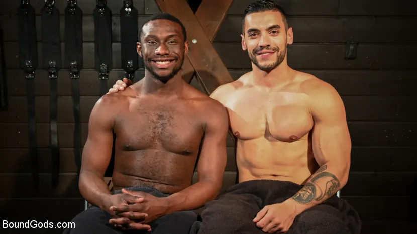 Kink Men 'Fresh Muscle: Leather Clad Arad Winwin Punishes Newcomer Parker Payne' starring Arad Winwin (Photo 19)