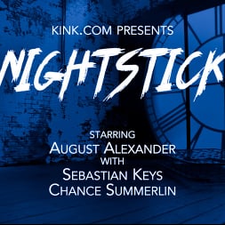 August Alexander in 'Kink Men' Nightstick: Thick Uncut Rookie Cop Gets Fucked With His Own Stick (Thumbnail 1)