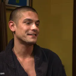 Austin Chandler in 'Kink Men' Hung stud has his balls stretched, ass gang fucked, and prostate milked (Thumbnail 2)