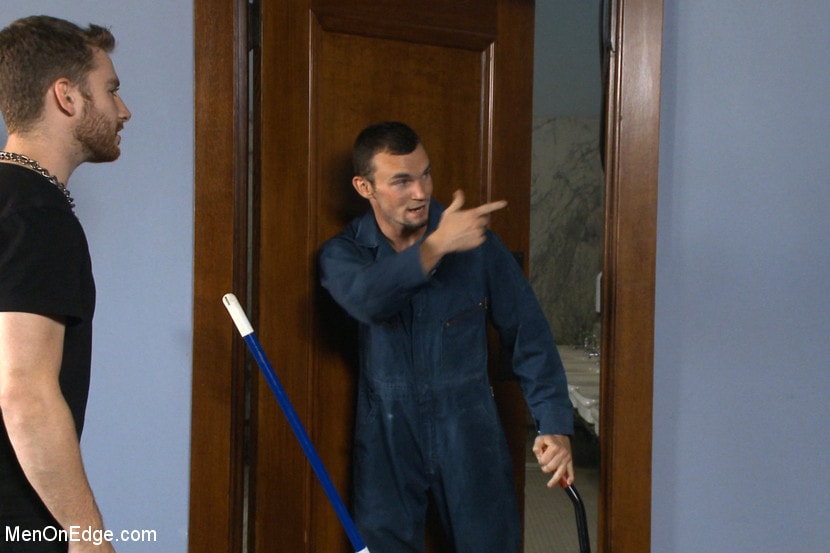 Kink Men 'Hot janitor endures relentless edging at an airport restroom' starring Axel Flint (Photo 1)