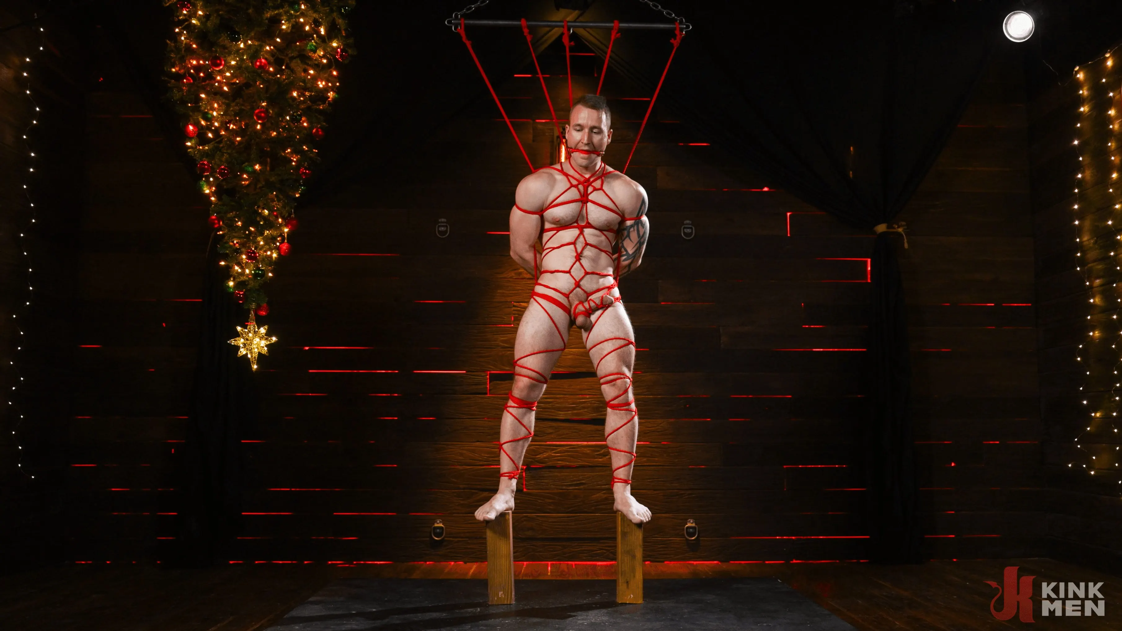 Kink Men 'A Gift For My Stepfather: Master Santa Christian Wilde and his Elves make Baxxx's Dreams Cum True' starring Baxxx (Photo 11)