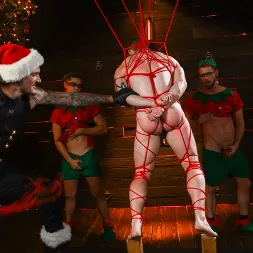 Baxxx in 'Kink Men' A Gift For My Stepfather: Master Santa Christian Wilde and his Elves make Baxxx's Dreams Cum True (Thumbnail 34)