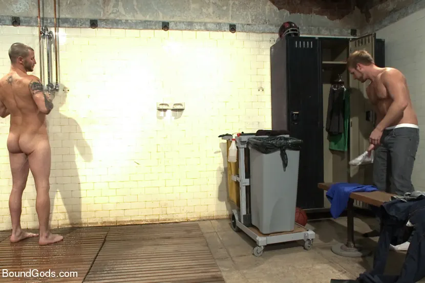 Kink Men 'The Creepy Janitor torments a track star' starring Brenn Wyson (Photo 1)