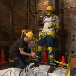 Brock Avery in 'Kink Men' Obnoxious contruction worker gets what he deserved (Thumbnail 2)