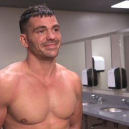 Brogan Reed in 'Kink Men' Security Guard Edged Beyond his Limit in the Bathroom (Thumbnail 15)
