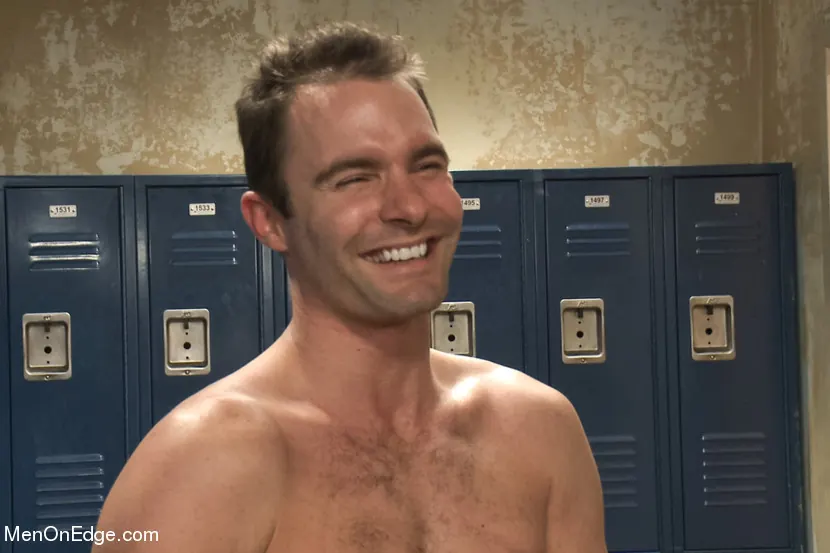 Kink Men 'Captured Baseball Stud gets Edged in the Locker Room' starring Cameron Kincade (Photo 3)