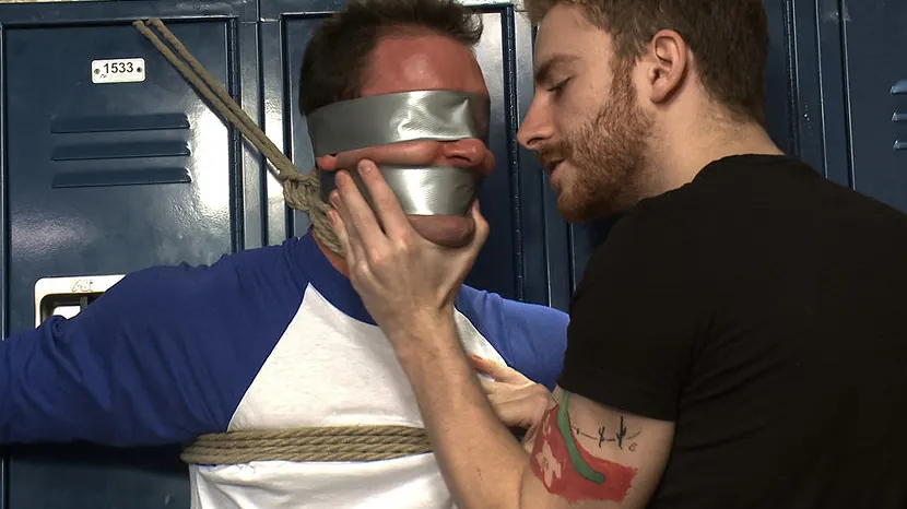 Cameron Kincade in 'Captured Baseball Stud gets Edged in the Locker Room'