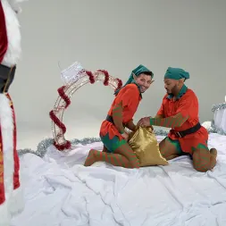 Casey Everett in 'Kink Men' Impish Little Elves: Casey Everett Edged by Santa and his Lil Helper (Thumbnail 1)