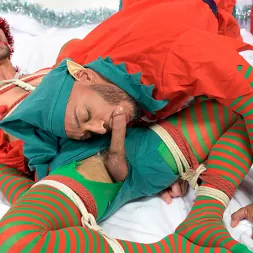 Casey Everett in 'Kink Men' Impish Little Elves: Casey Everett Edged by Santa and his Lil Helper (Thumbnail 9)