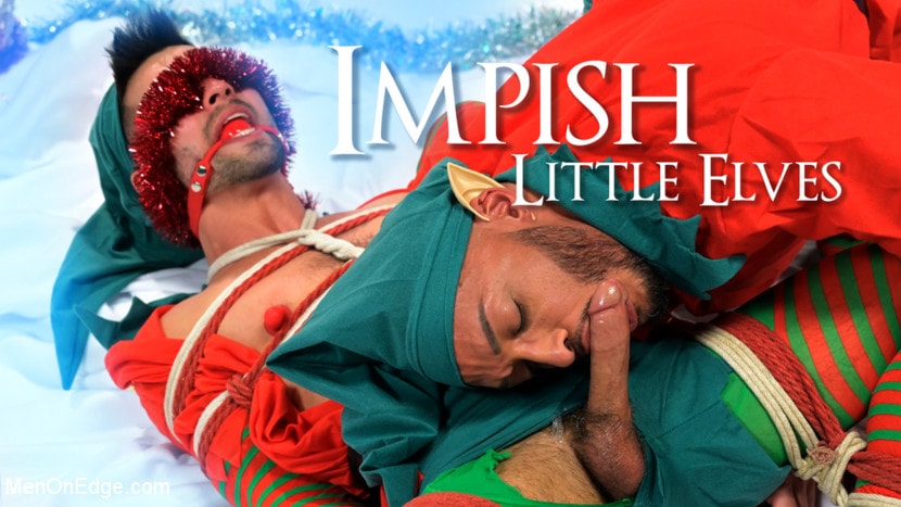 Kink Men 'Impish Little Elves: Casey Everett Edged by Santa and his Lil Helper' starring Casey Everett (Photo 21)