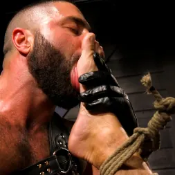 Casey Everett in 'Kink Men' My God Sharok: Casey Everett Worships New Leather-Clad Master (Thumbnail 3)