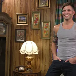 Casey Everett in 'Kink Men' Two Dudes Repeatedly Work Casey Everett's Cock To The Brink (Thumbnail 20)