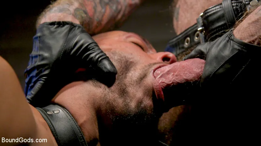 Kink Men 'Muscular Leather Daddy Smokes Cigars and Brutally Fucks Submissive Boy' starring Chance Summerlin (Photo 14)