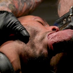 Chance Summerlin in 'Kink Men' Muscular Leather Daddy Smokes Cigars and Brutally Fucks Submissive Boy (Thumbnail 14)