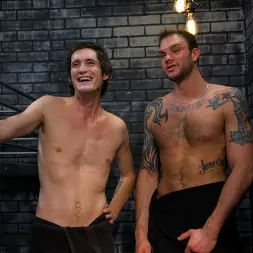 Cliff Jensen in 'Kink Men' Muscle stud Cliff Jensen lays claim to prison bitch Tony Orlando (Thumbnail 22)