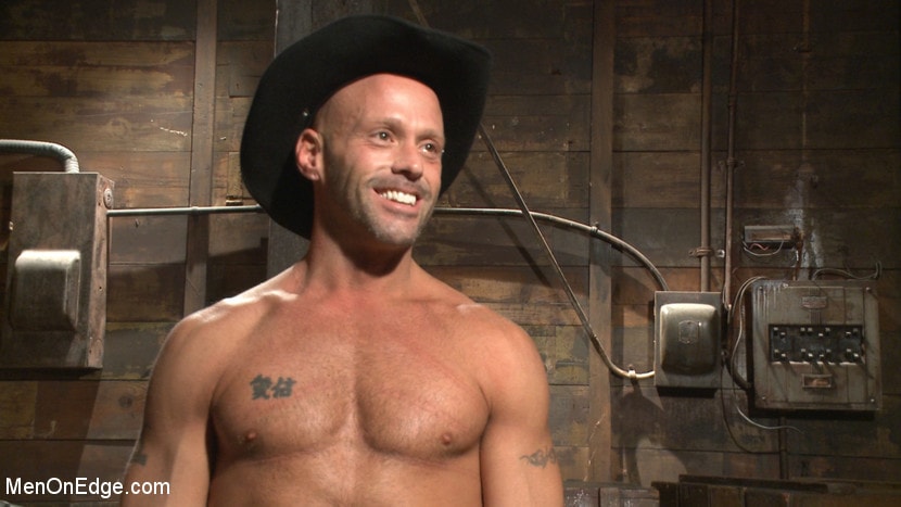 Kink Men 'Hot cowboy tied up for the first time and shoots a load onto his face!' starring Coby Mitchell (Photo 11)