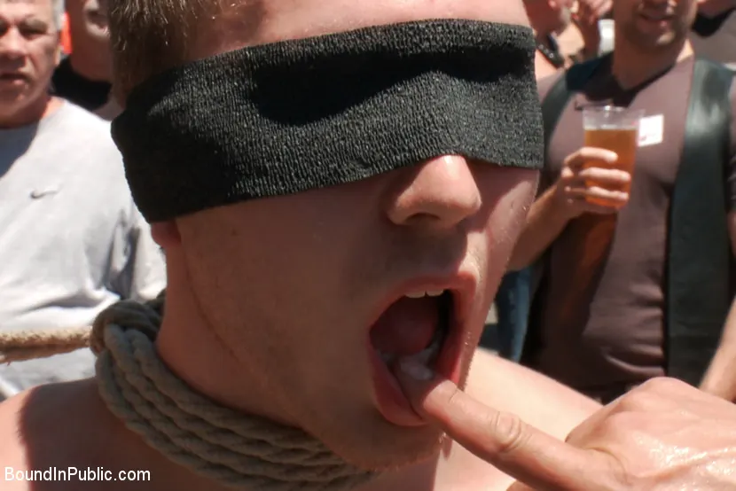 Kink Men '- Naked, Tied up, Zippered, Humiliated in Public' starring Cody Allen (Photo 1)