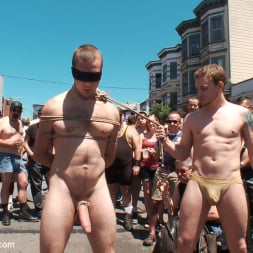 Cody Allen in 'Kink Men' - Naked, Tied up, Zippered, Humiliated in Public (Thumbnail 7)