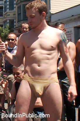 Kink Men '- Naked, Tied up, Zippered, Humiliated in Public' starring Cody Allen (Photo 14)