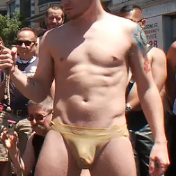 Cody Allen in 'Kink Men' - Naked, Tied up, Zippered, Humiliated in Public (Thumbnail 14)