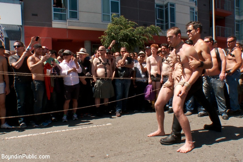 Kink Men '- Naked, Tied up, Zippered, Humiliated in Public' starring Cody Allen (Photo 24)