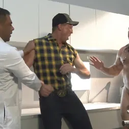 Colby Jansen in 'Kink Men' American Gangbang: Pierce Paris Restrained and Fucked RAW (Thumbnail 8)