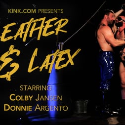 Colby Jansen in 'Kink Men' Leather and Latex: Muscle Stud Colby Jansen Dominates Donnie Argento (Thumbnail 1)