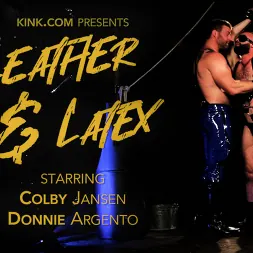 Colby Jansen in 'Kink Men' Leather and Latex: Muscle Stud Colby Jansen Dominates Donnie Argento (Thumbnail 1)