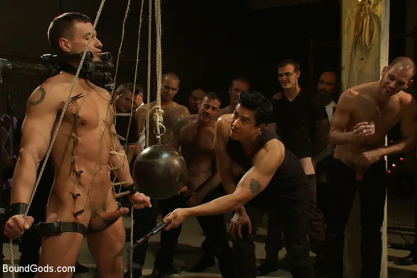 Kink Men 'BONUS UPDATE FROM BOUND IN PUBLIC Adam Knox gets caught in a cum fest' starring Cole Streets (Photo 15)