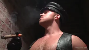 Connor Maguire in 'tests his slave's hunger for pain'