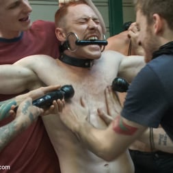 Connor Maguire in 'Kink Men' Lazy employee abused and humiliated by coworkers at Stompers Boots (Thumbnail 14)