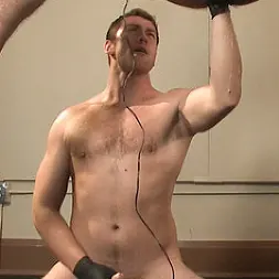 Connor Maguire in 'Kink Men' Ripped gym rat Aarin Asker takes a giant fist while in suspension (Thumbnail 16)