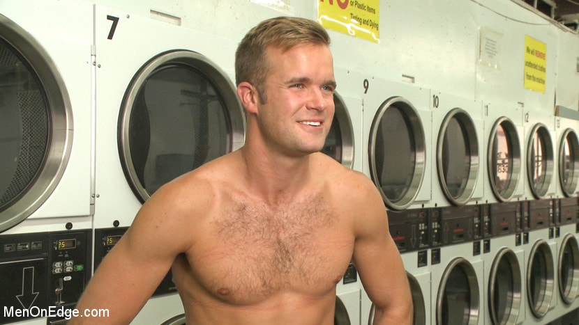 Kink Men 'Cute guy overpowered and edged in the laundromat' starring Connor Patricks (Photo 9)