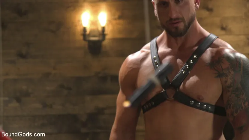 Kink Men 'Horny Sub is Tormented With the Fucksaw and Hot Wax Pendulums!' starring Dakota Rivers (Photo 9)