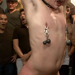 Dakota Wolfe in 'Kink Men' Bound whore gang fucked like an animal in a packed bar (Thumbnail 10)