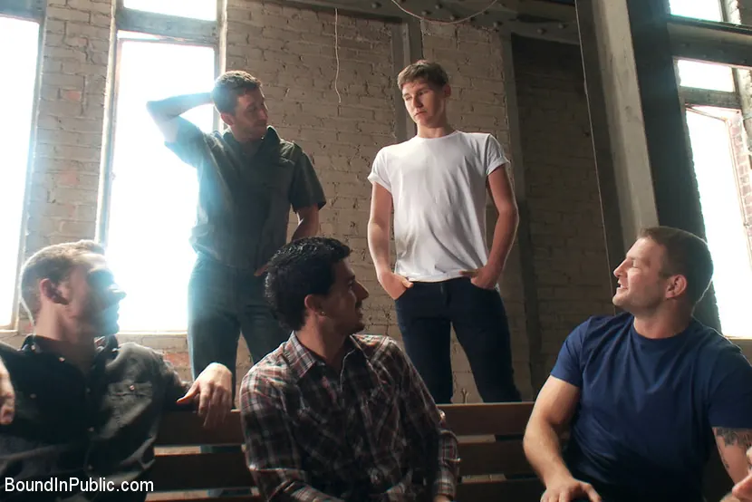 Kink Men 'Hazing the brand new boy in front of a crowd - CMNM style' starring Dakota Wolfe (Photo 1)