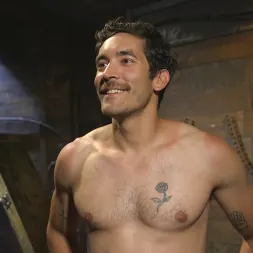 Dale Cooper in 'Kink Men' Hot leather stud with a fat cock gets edged (Thumbnail 2)